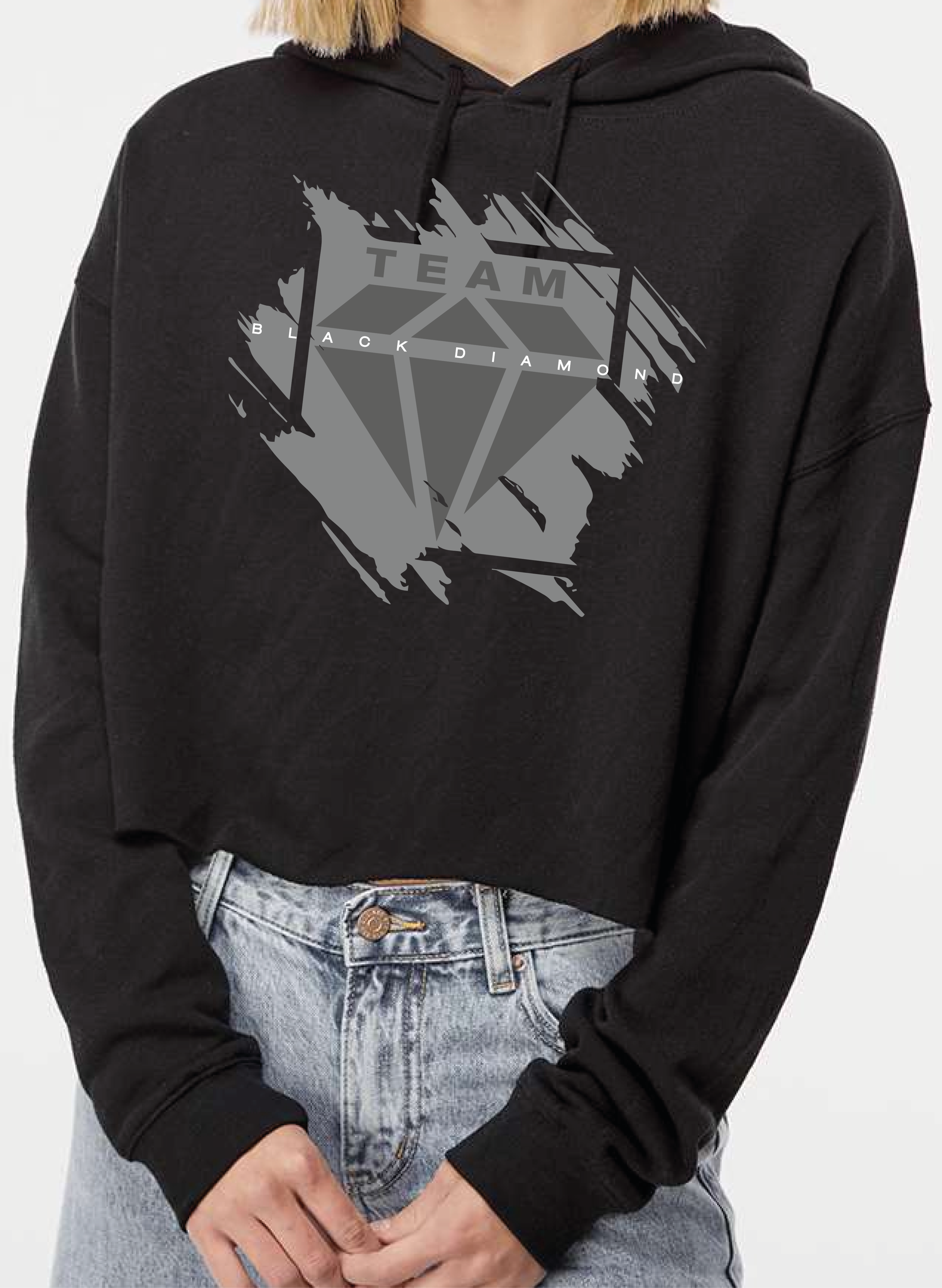 Black cheap diamond sweatshirt