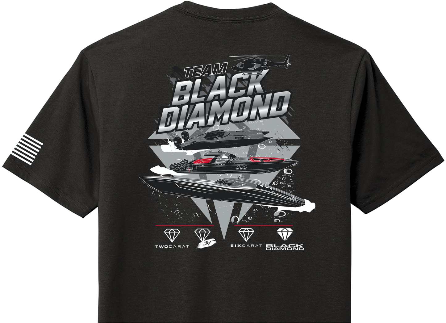 Black Diamond Team Design Cropped Short Sleeve Crew